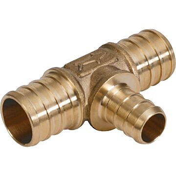 SHARKBITE Barb Reducing Brass PEX Tee (Brass) 3/4 in. x 3/4 in. x 1/2 in.