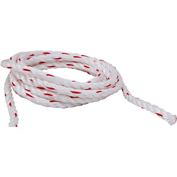 Poly-Dacron Combination Rope (White/Red)