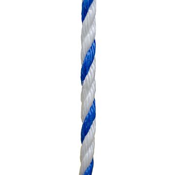 Erin Rope 1/2 in 600 ft White/Blue Twisted Rope
