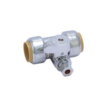 SharkBite™ 3/4 x 3/4 x 1/4 in PTC x Compression 125 psi Compression Tee Stop