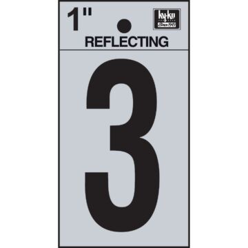 HY-KO Hy-Ko Vinyl 1 In. Reflective Adhesive Number Three