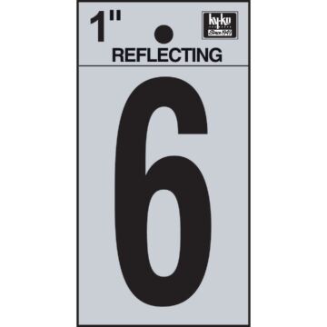 HY-KO Hy-Ko Vinyl 1 In. Reflective Adhesive Number Six