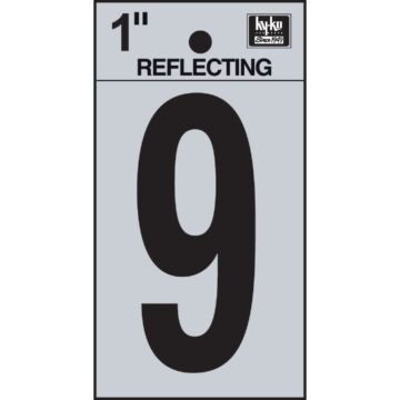 HY-KO Hy-Ko Vinyl 1 In. Reflective Adhesive Number Nine