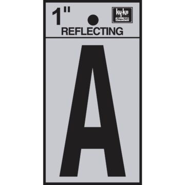 HY-KO Hy-Ko Vinyl 1 In. Reflective Adhesive Letter, A