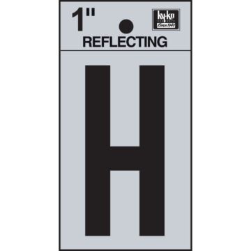 HY-KO Hy-Ko Vinyl 1 In. Reflective Adhesive Letter, H
