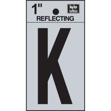 HY-KO Hy-Ko Vinyl 1 In. Reflective Adhesive Letter, K