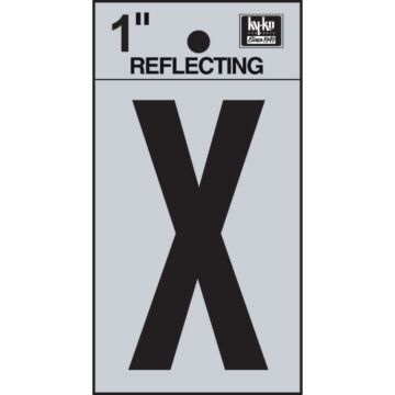 HY-KO Hy-Ko Vinyl 1 In. Reflective Adhesive Letter, X