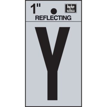 HY-KO Hy-Ko Vinyl 1 In. Reflective Adhesive Letter, Y