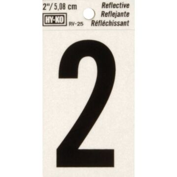 HY-KO Hy-Ko Vinyl 2 In. Reflective Adhesive Number Two