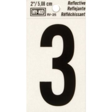 HY-KO Hy-Ko Vinyl 2 In. Reflective Adhesive Number Three