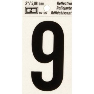 HY-KO Hy-Ko Vinyl 2 In. Reflective Adhesive Number Nine