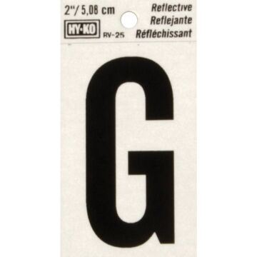 HY-KO Hy-Ko Vinyl 2 In. Reflective Adhesive Letter, G