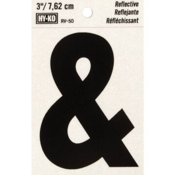 Hy-Ko 3 In. Vinyl Adhesive Symbol, Ampersand