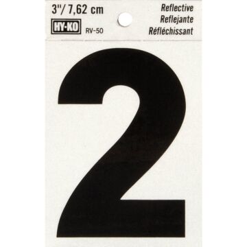 HY-KO Hy-Ko Vinyl 3 In. Reflective Adhesive Number Two