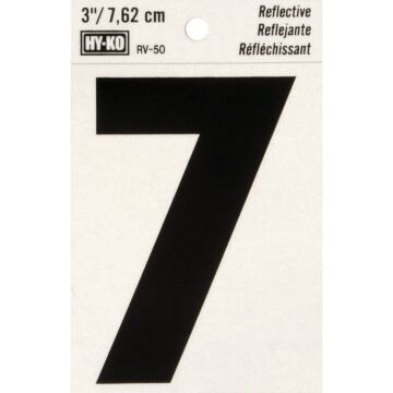 HY-KO Hy-Ko Vinyl 3 In. Reflective Adhesive Number Seven