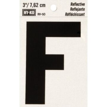 HY-KO Hy-Ko Vinyl 3 In. Reflective Adhesive Letter, F