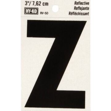 Hy-Ko Vinyl 3 In. Reflective Adhesive Letter, Z