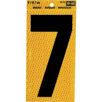 HY-KO Hy-Ko 5 In. Yellow Reflective Number 7