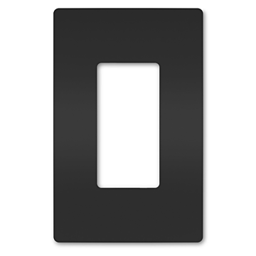 Pass & Seymour radiant® 1-Gang Screwless Wall Plate (Black)