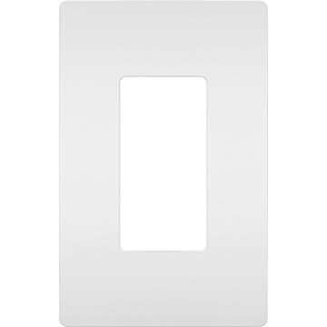 Pass & Seymour radiant® 1-Gang Screwless Wall Plate (White)