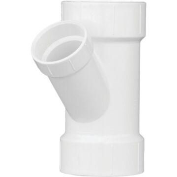 Charlotte Pipe 3 In. x 2 In. Schedule 40 DWV Reducing PVC Wye