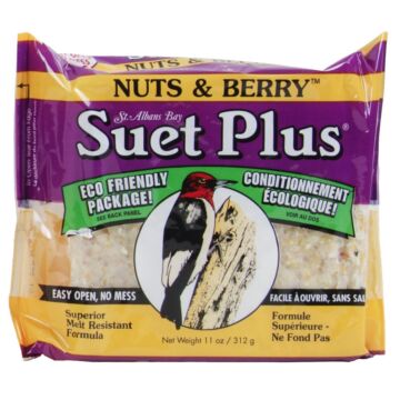 Suet Plus® Wildlife Sciences Suet Plus® 202 11 oz Suet Nuts & Berry Suet Cake