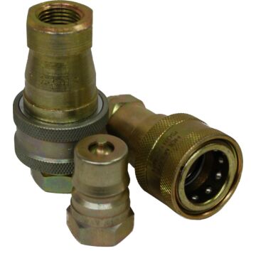 Safeway 4.73 in 1 in Hydraulic Quick Coupling Set