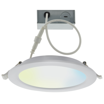 Satco 10 Watt - LED Direct Wire Downlight - 4 Inch - Tunable White - Round - Starfish IOT - 120 Volt - 650 Lumens