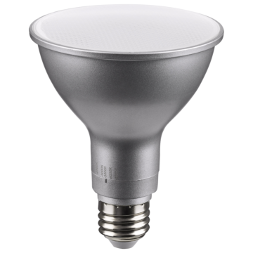 Satco CCT Selectable PAR30LN LED w/ Medium Base (Silver Finish) 120V/ 11W