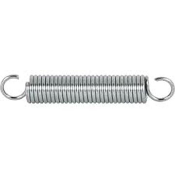 CENTURY SPRING 11/32 in 2-1/2 in 14.813 N Steel Extension Spring