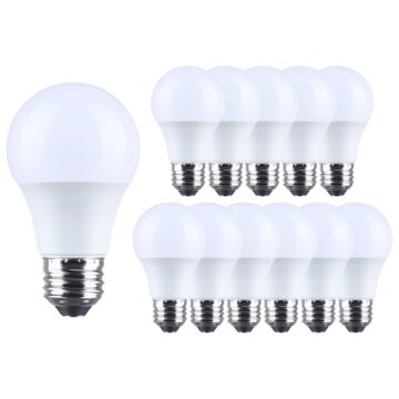 Satco 75/12W A19 50k LED Bulb (12pk)