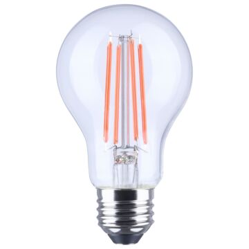 Satco 8W A19 LED Glass Bulb (Red)