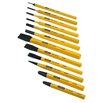 Stanley Punch & Cold Chisel Set (12pc)