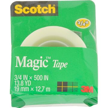 3M Scotch Magic Tape Refill, 3/4 In. x 500 In.