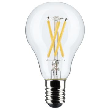 Satco 5.5 Watt A15 LED Filament - Clear - Intermediate Base - 2700K - 450 Lumens - 2-Pack