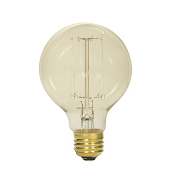Satco 40 Watt G25 Incandescent - Clear - 3000 Average rated hours - 160 Lumens - Medium base - 120 Volt