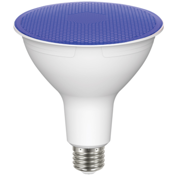 Satco 11.5 Watt PAR38 LED - Blue - 90 degree Beam Angle - Medium base - 120 Volt
