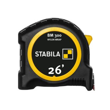 Stabila Imperial 26 ft Steel Imperial Scale Pocket BM 300 Tape Measure