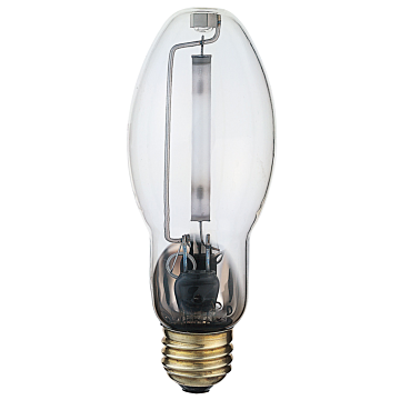 Satco 100 Watt - High Pressure Sodium HID - Medium base - ED17 - Clear - 22 CRI - 2100K