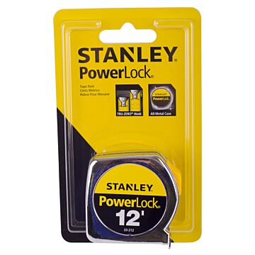 Stanley PowerLock Tape Measure - 12 ft
