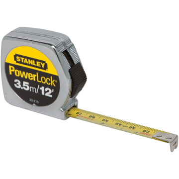 Stanley PowerLock Tape Measure - 12 ft