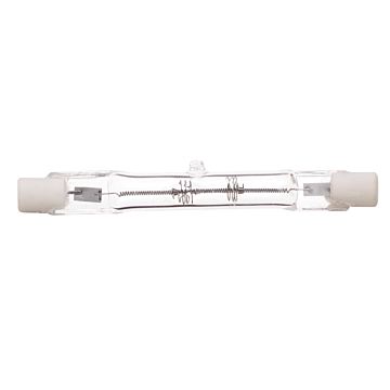 Satco 250 Watt - Halogen - T3 - Clear - 1500 Average rated hours - 4500 Lumens - Double Ended base - 78mm - 120 Volt