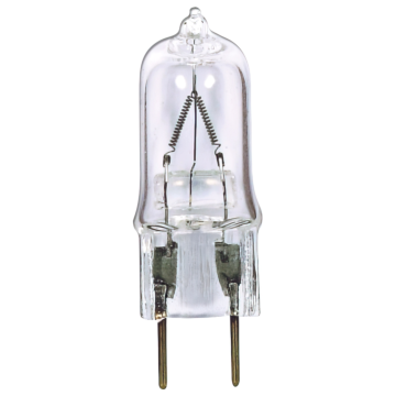 Satco 35 Watt - Halogen - T4 - Clear - 2000 Average rated hours - 380 Lumens - Bi Pin G8 base - 120 Volt - Carded