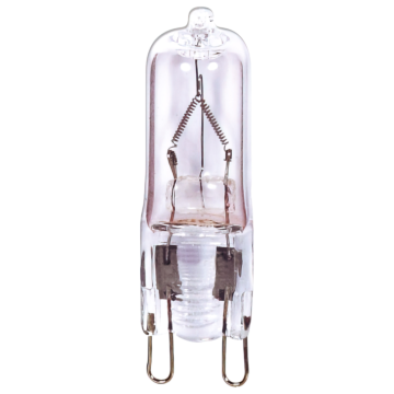 Satco 75 Watt - Halogen - T4 - Clear - 2000 Average rated hours - 1250 Lumens - Double Loop base - 120 Volt - Carded
