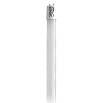 Satco 14 Watt T8 LED - Medium bi-pin base - 4000K - 50000 Average rated hours - 1800 Lumens - Type B - Ballast Bypass - Double Ended Wiring