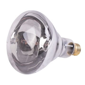 Satco 125 Watt BR40 Incandescent - Clear Heat - 6000 Average rated hours - Medium base - 120 Volt