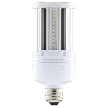 Satco 22 Watt LED HID Replacement - 80 CRI - 5000K - Type B - Ballast Bypass - Medium base - Economy Hi-Pro
