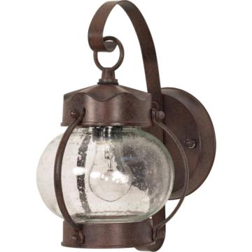 Satco Onion Wall Lantern (Old Bronze) 10-5/8 in.