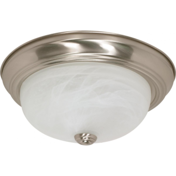 Satco Flush Mount Ceiling Light (Brushed Nickel) 13 in.