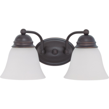 Satco Empire 2-Light Vanity (Mahogany Bronze) 15 in.